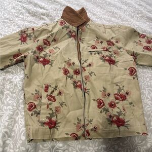 Sun + Stone Floral Beige Jacket
